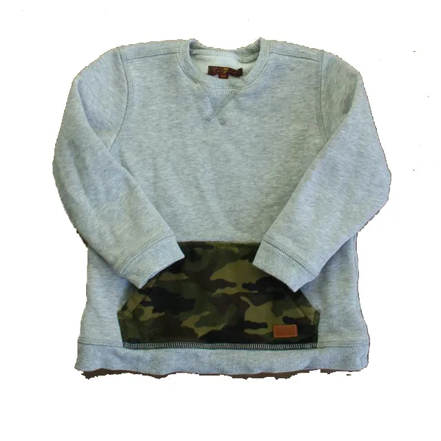 7 for all Mankind Boys Gray Camo Long Sleeve Shirt