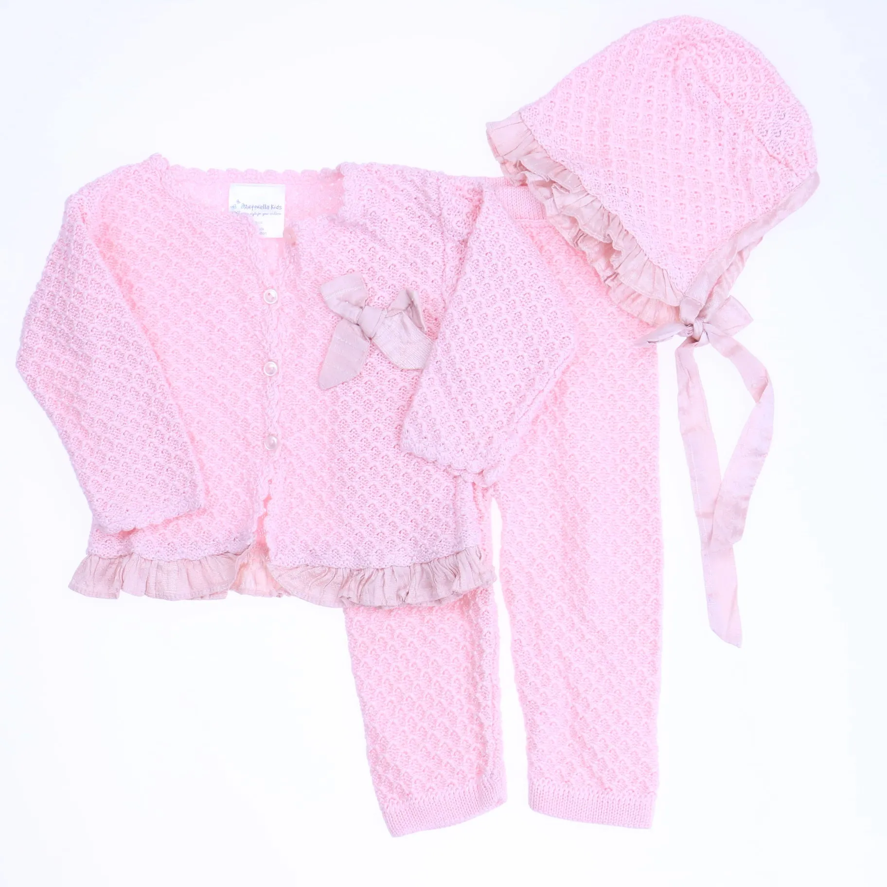 Antonella Kids Girls Pink Apparel Sets