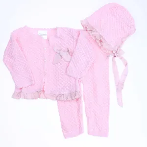 Antonella Kids Girls Pink Apparel Sets