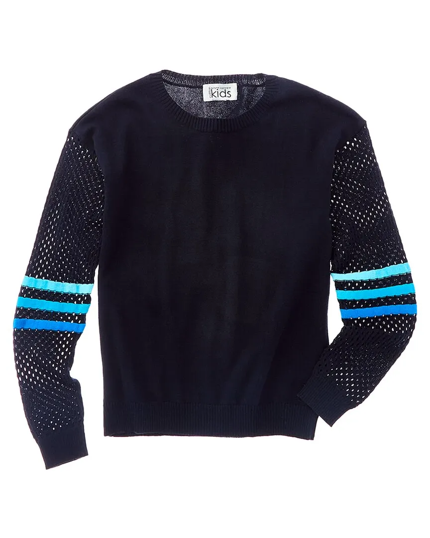 Autumn Cashmere Mesh Sleeve Sweater