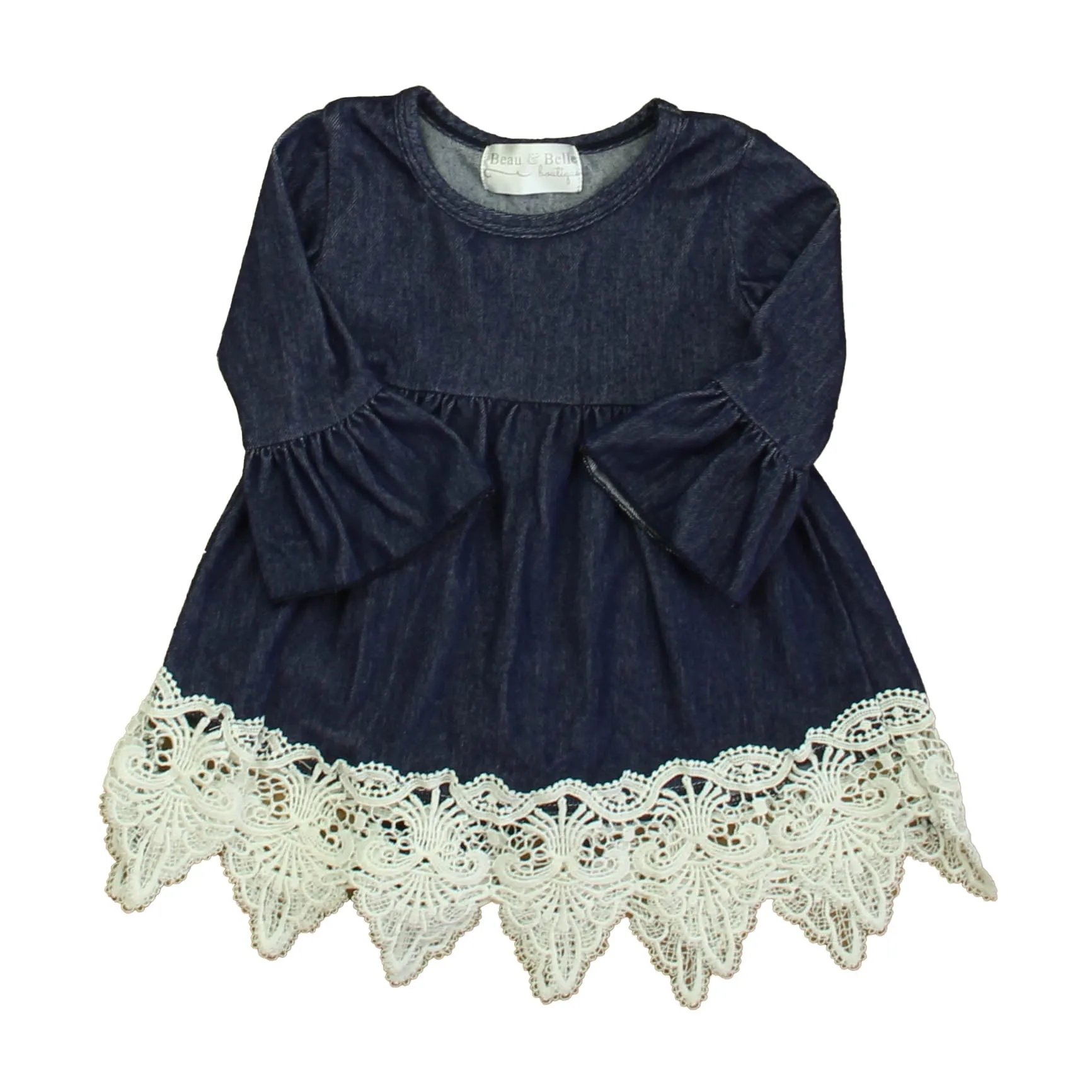 Beau & Belle Girls Blue | Ivory Dress