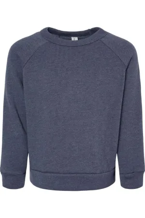 BELLA   CANVAS Toddler Sponge Fleece Raglan Sweatshirt
