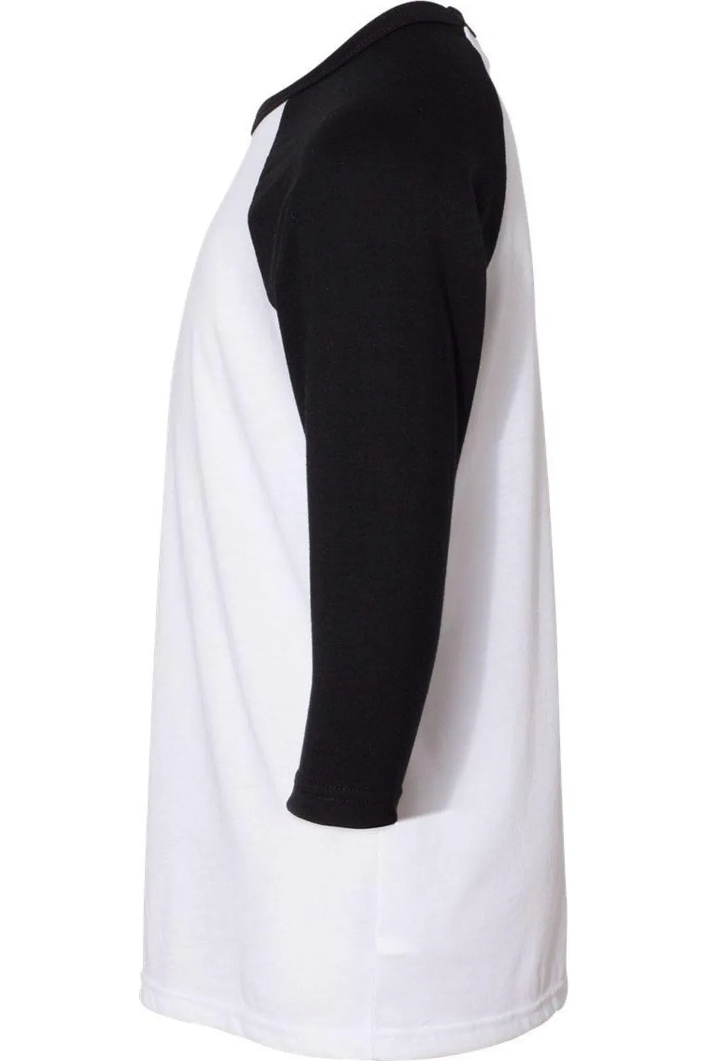 BELLA   CANVAS Youth Three-Quarter Sleeve Baseball Tee