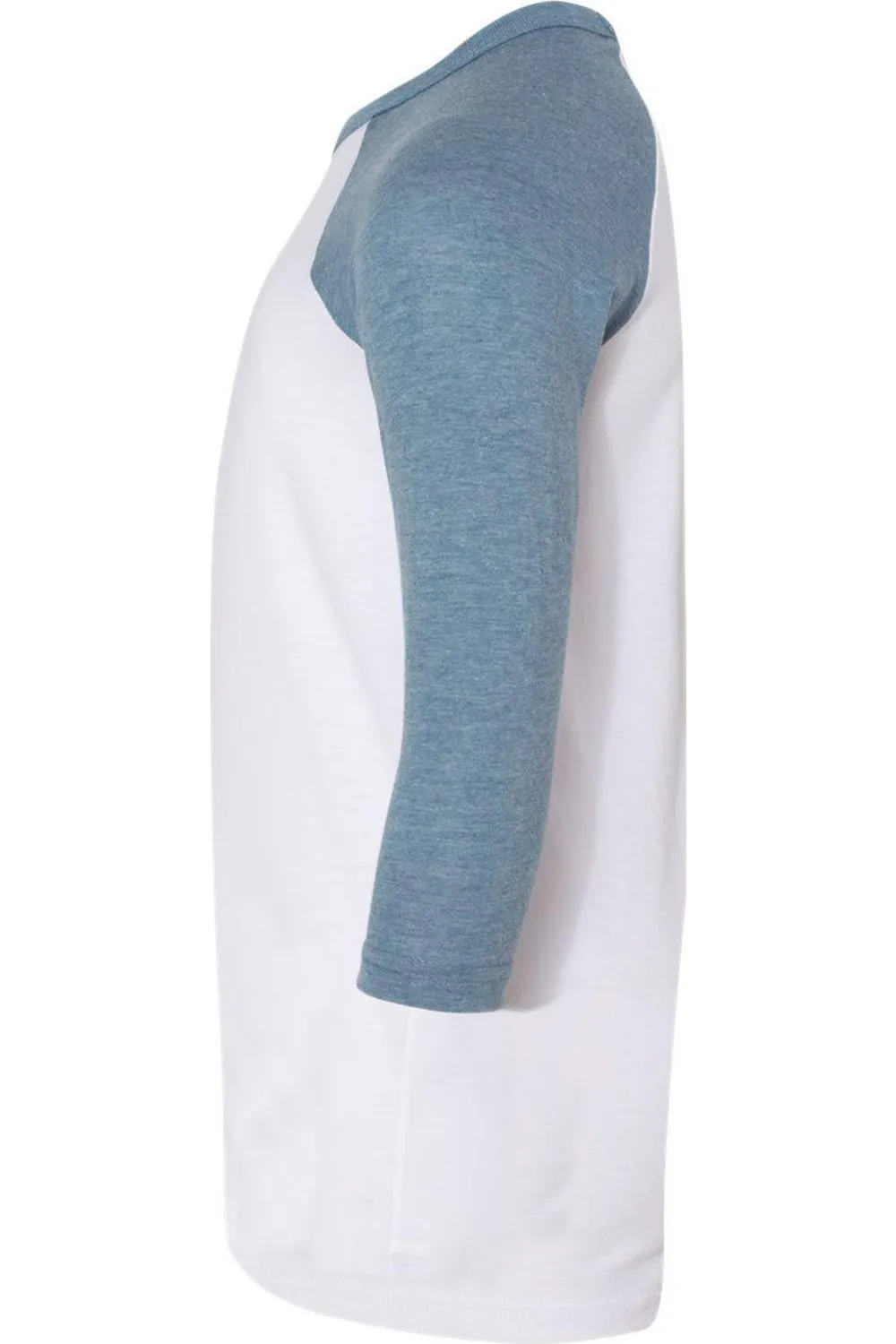 BELLA   CANVAS Youth Three-Quarter Sleeve Baseball Tee