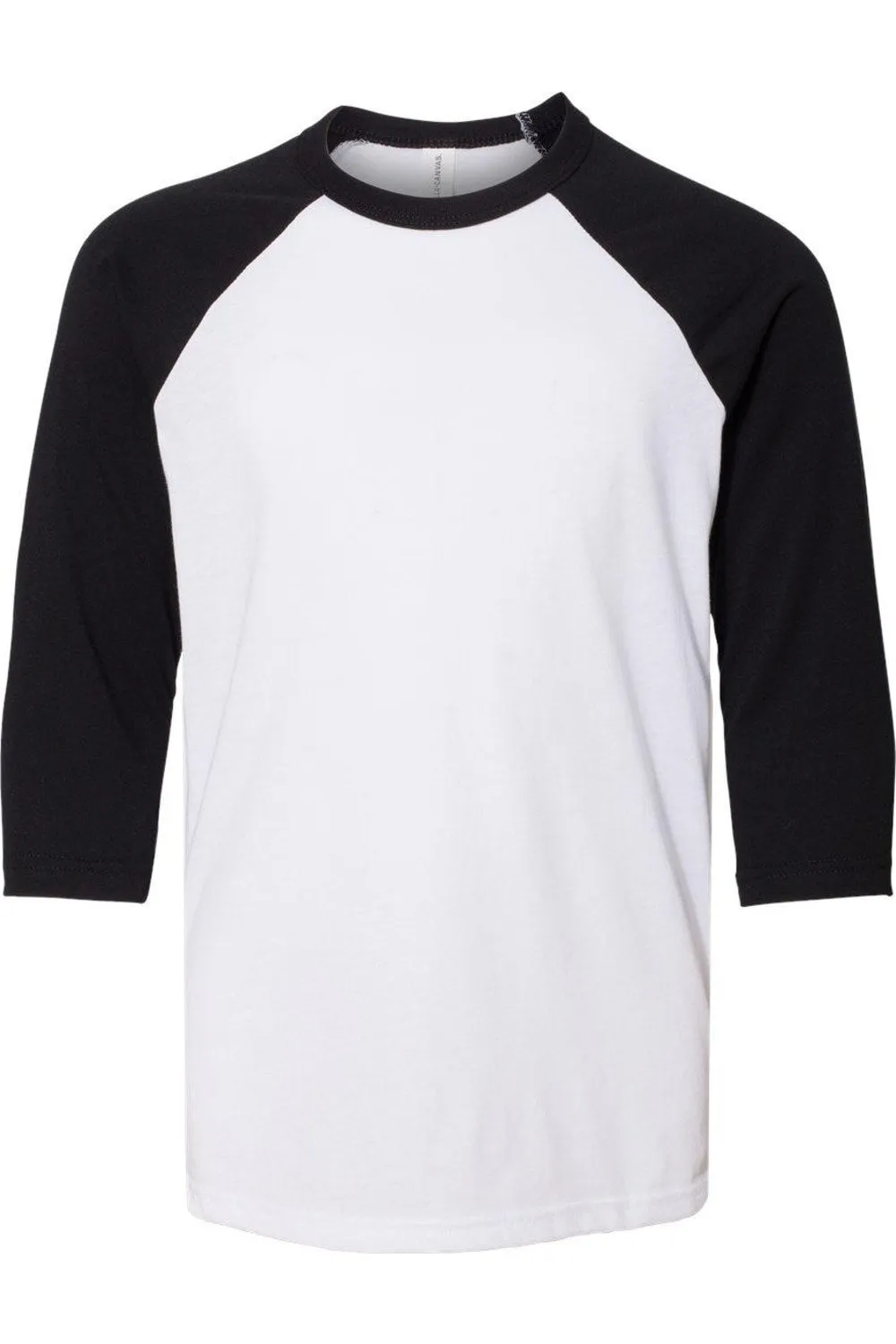 BELLA   CANVAS Youth Three-Quarter Sleeve Baseball Tee