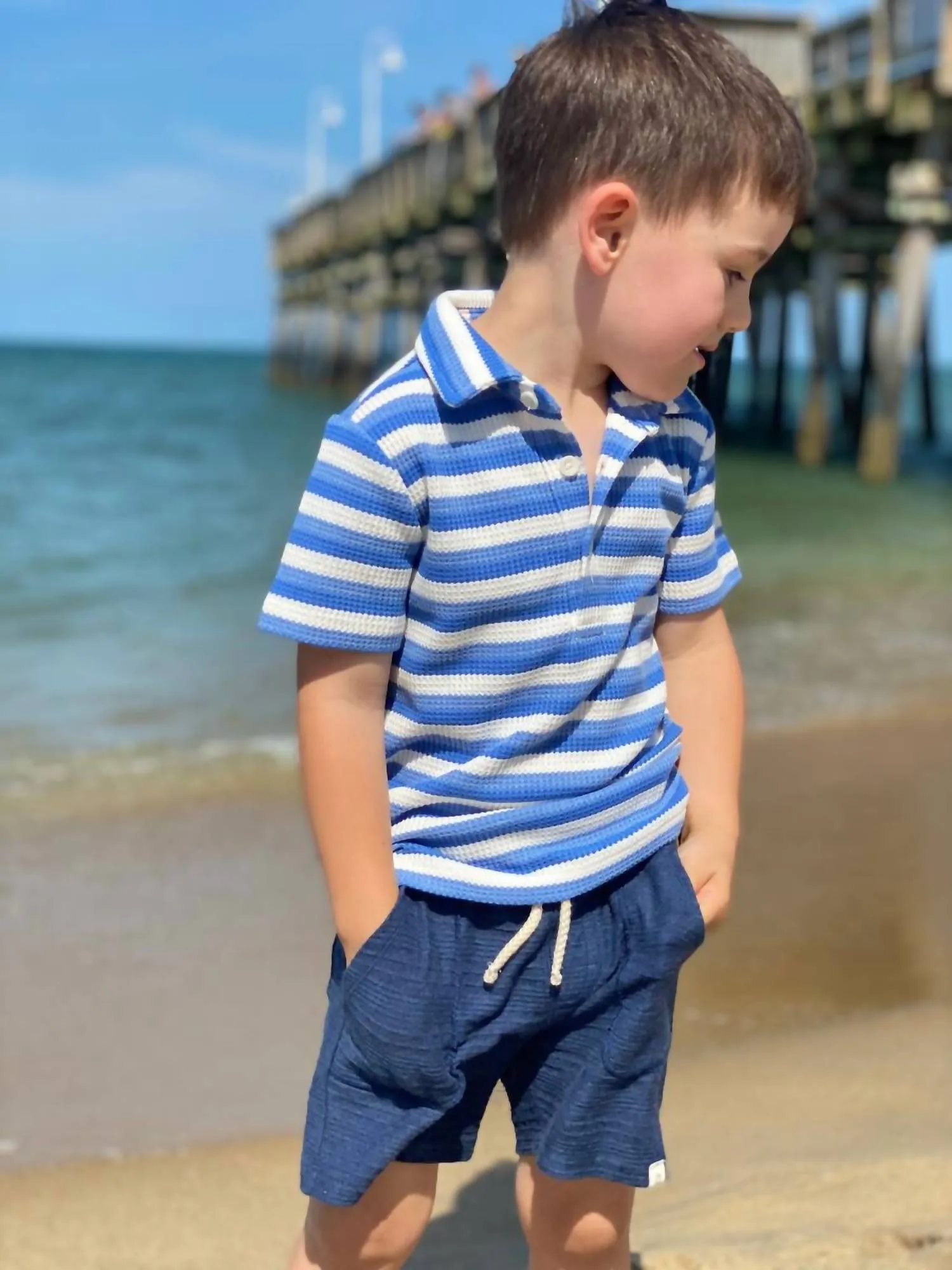 Boys Bluepeter Short In Navy