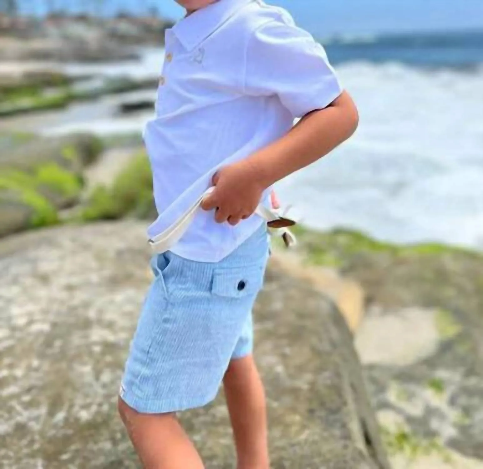 Boys Captain Shorts In Blue