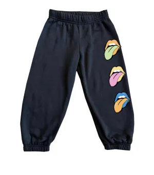 Boys' Rolling Stones Sweatpants In Jet Black
