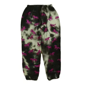 Chaser Girls Black | White Purple Unicorns Casual Pants