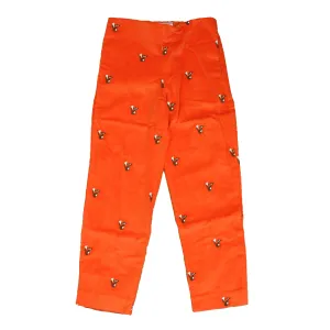 Classic Prep Girls Pureed Pumpkin with Fox Corduroy Pants