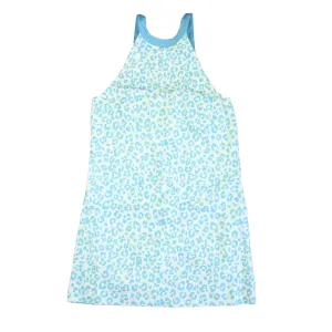 Classic Prep Girls Robbins Egg Leopard Dot Dress