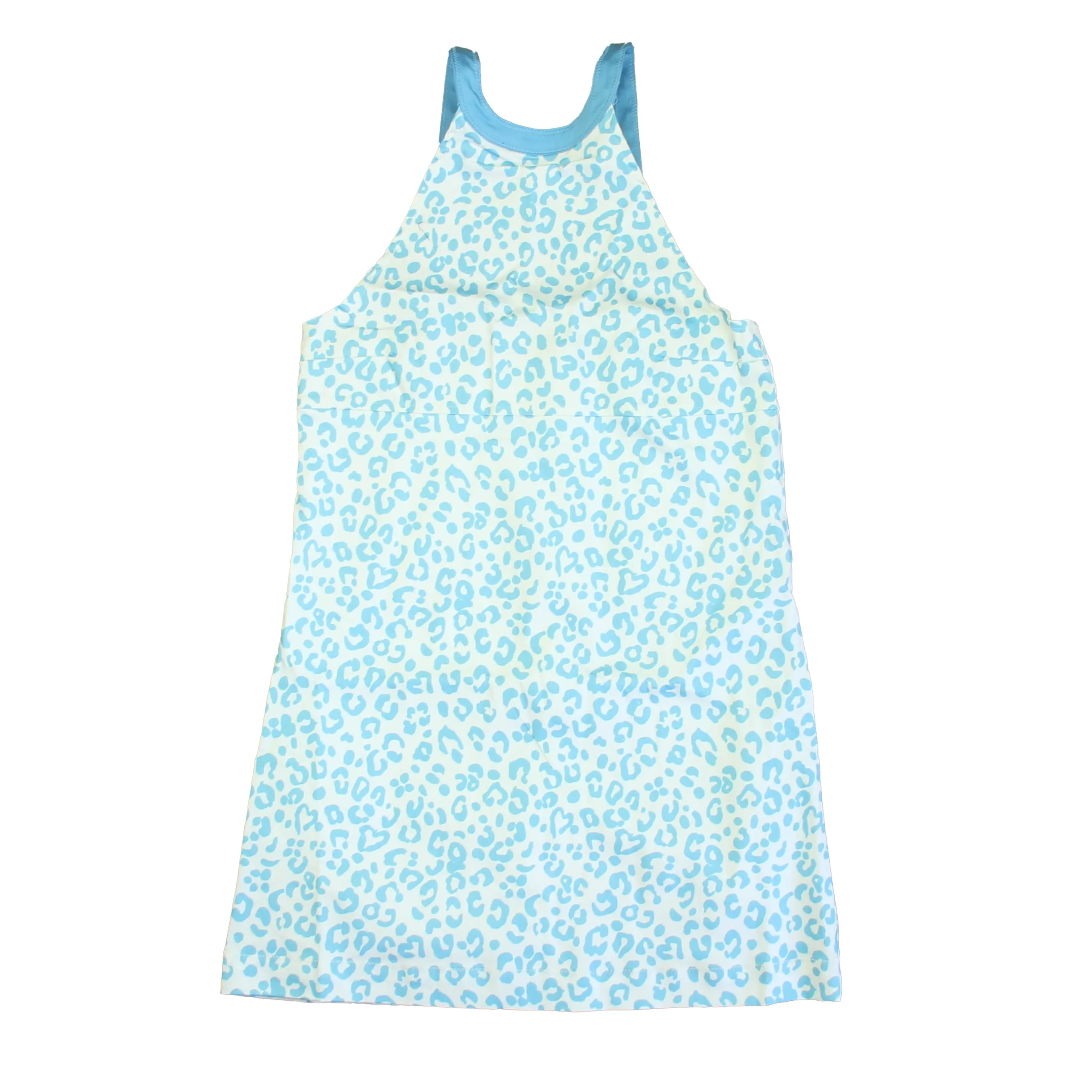 Classic Prep Girls Robbins Egg Leopard Dot Dress