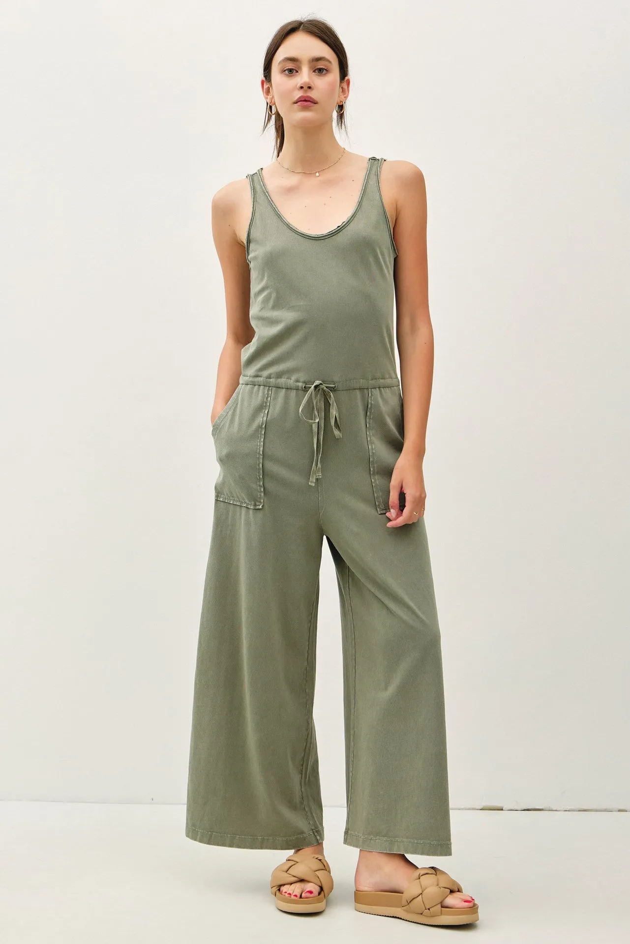 Cotton Tank Jumpsuit - Final Sale