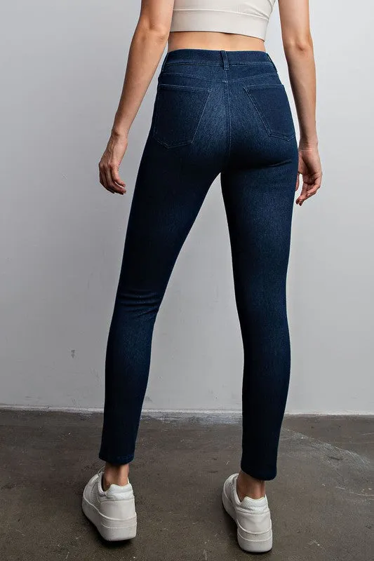 Denim Cotton Stretch Jeggings | Rae Mode *30A JANUARY PREORDER**