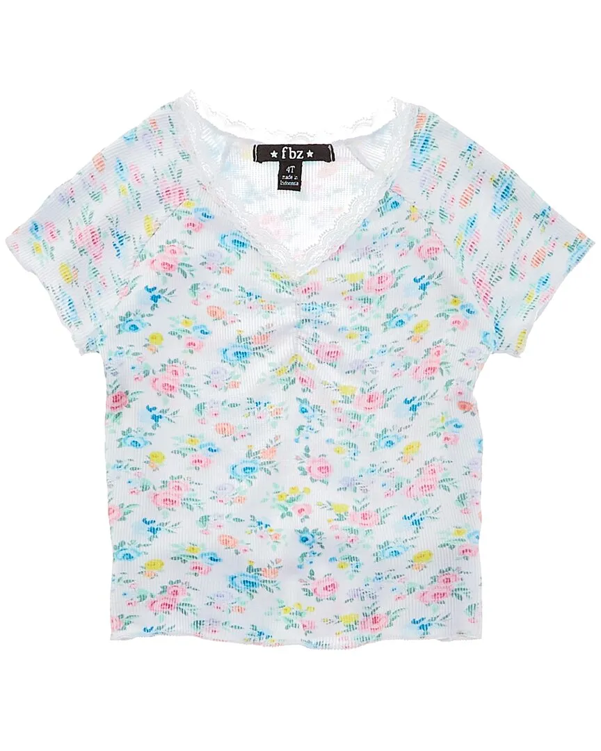 Flowers by Zoe Rib 2x2 Top