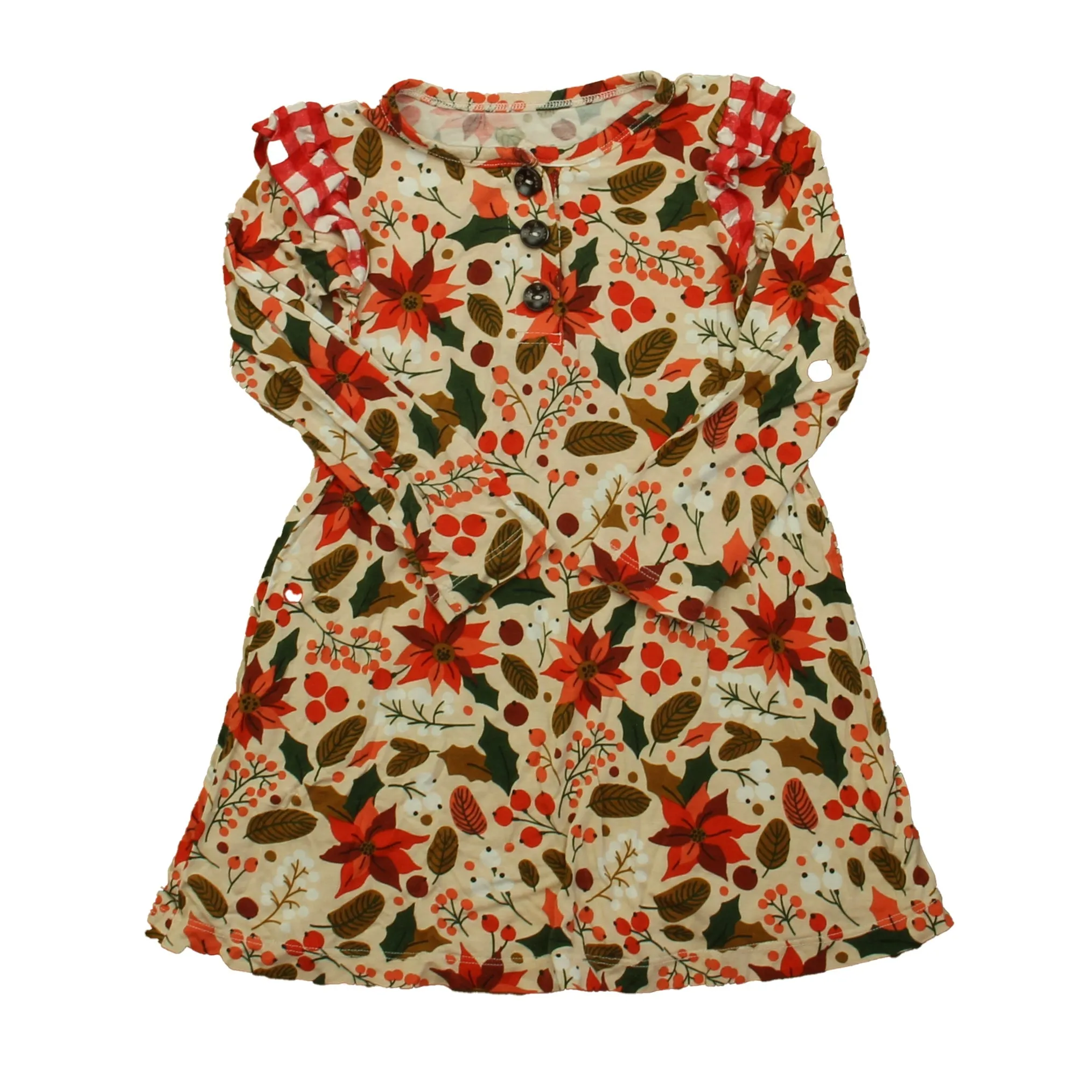 Gigi and Max Girls Pink Floral Nightgown