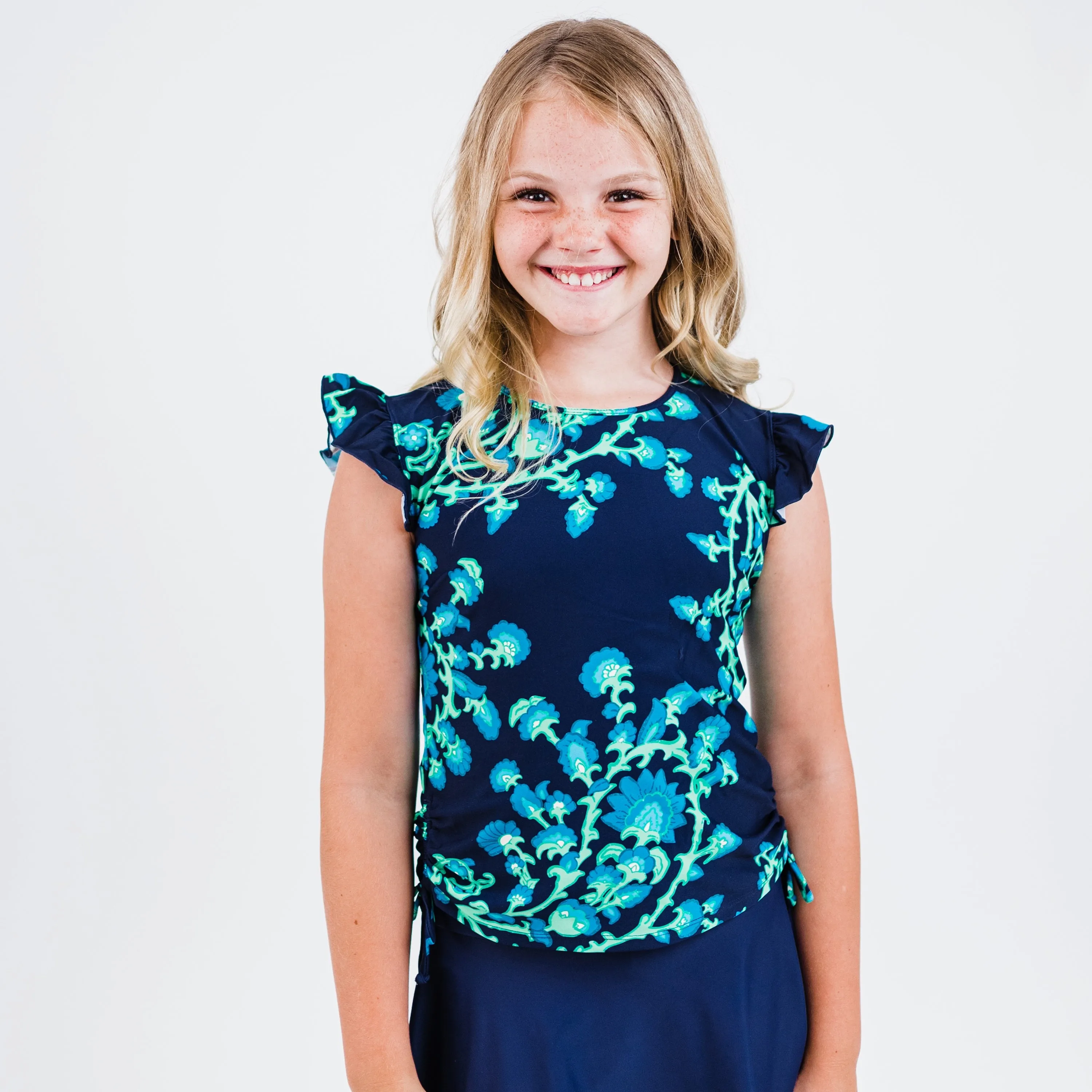 Girl's Flutter Sleeve Chloe Swim Top
