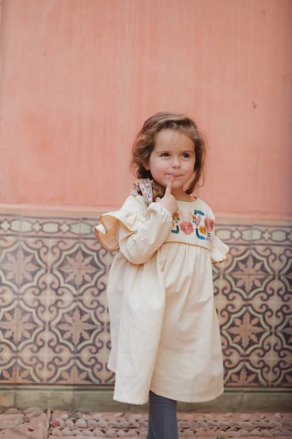 Girls' Illia Dress In Cream