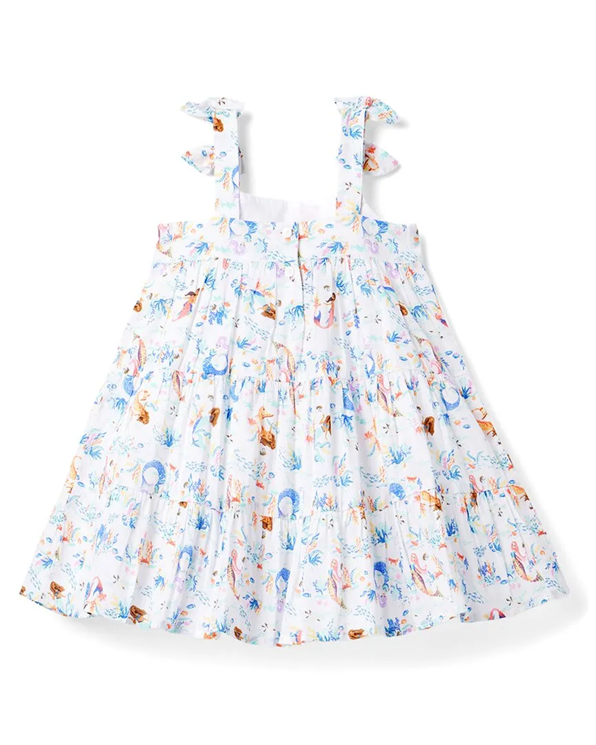 Janie and Jack Disney The Little Mermaid Bow Strap Dress