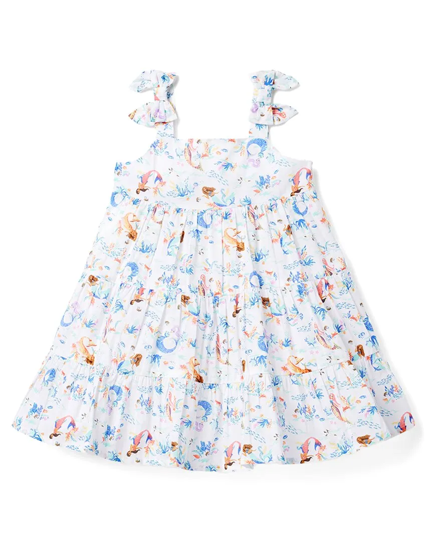 Janie and Jack Disney The Little Mermaid Bow Strap Dress