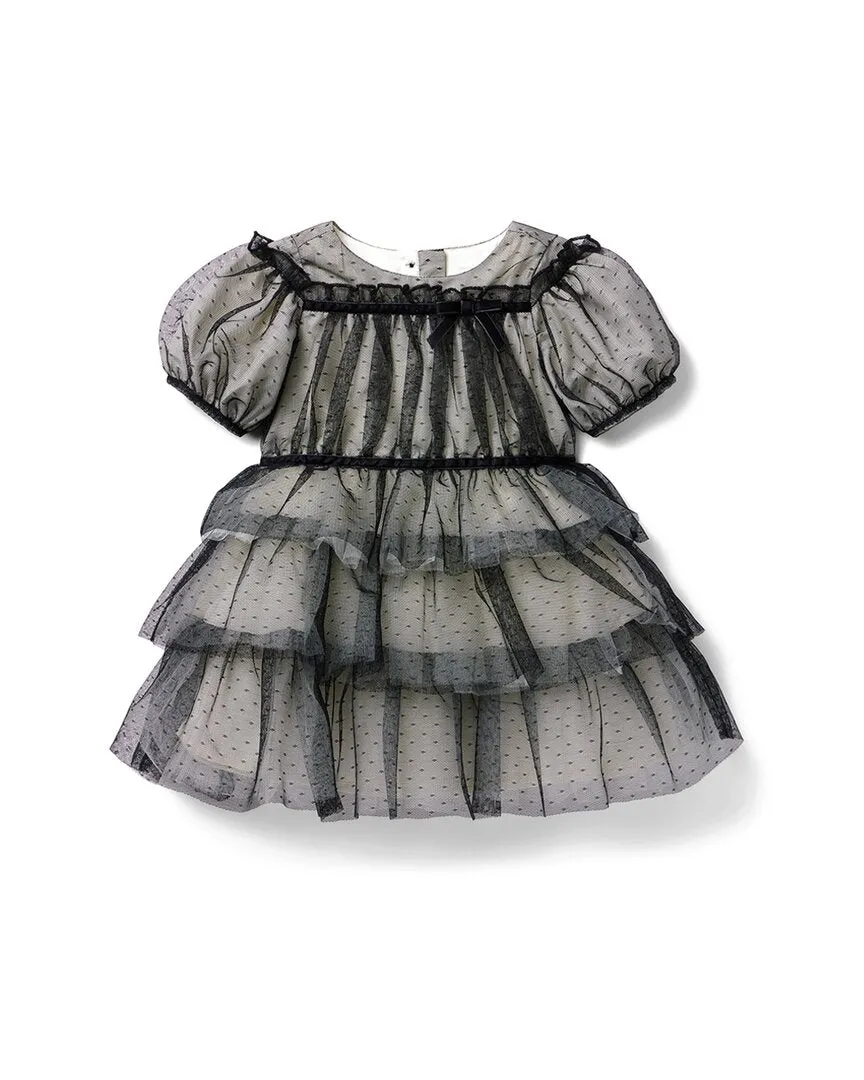 Janie and Jack Dot Tiered Tulle Dress