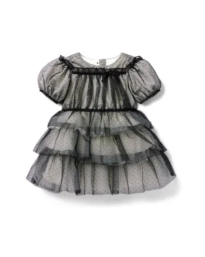 Janie and Jack Dot Tiered Tulle Dress