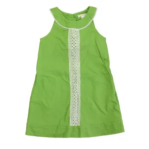 Janie and Jack Girls Green | White Dress