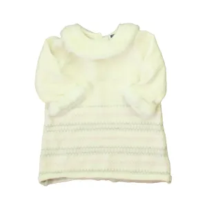 Janie and Jack Girls Ivory | Pink | Gray Sweater Dress