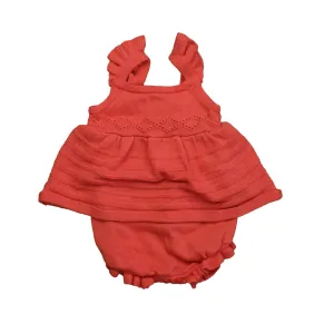 Janie and Jack Girls Pink Romper