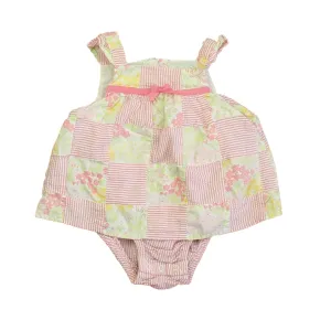 Janie and Jack Girls Pink | Yellow Romper