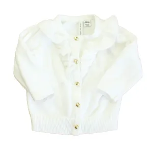 Janie and Jack Girls White Cardigan