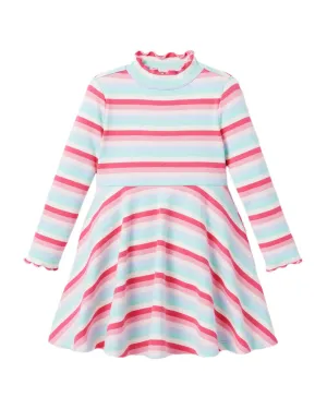 Janie and Jack Striped Ribbed Dress