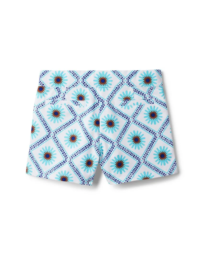 Janie and Jack Tile Print Short