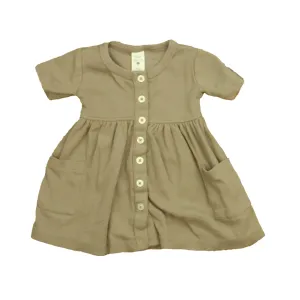 Kate Quinn Organics Girls Taupe Dress