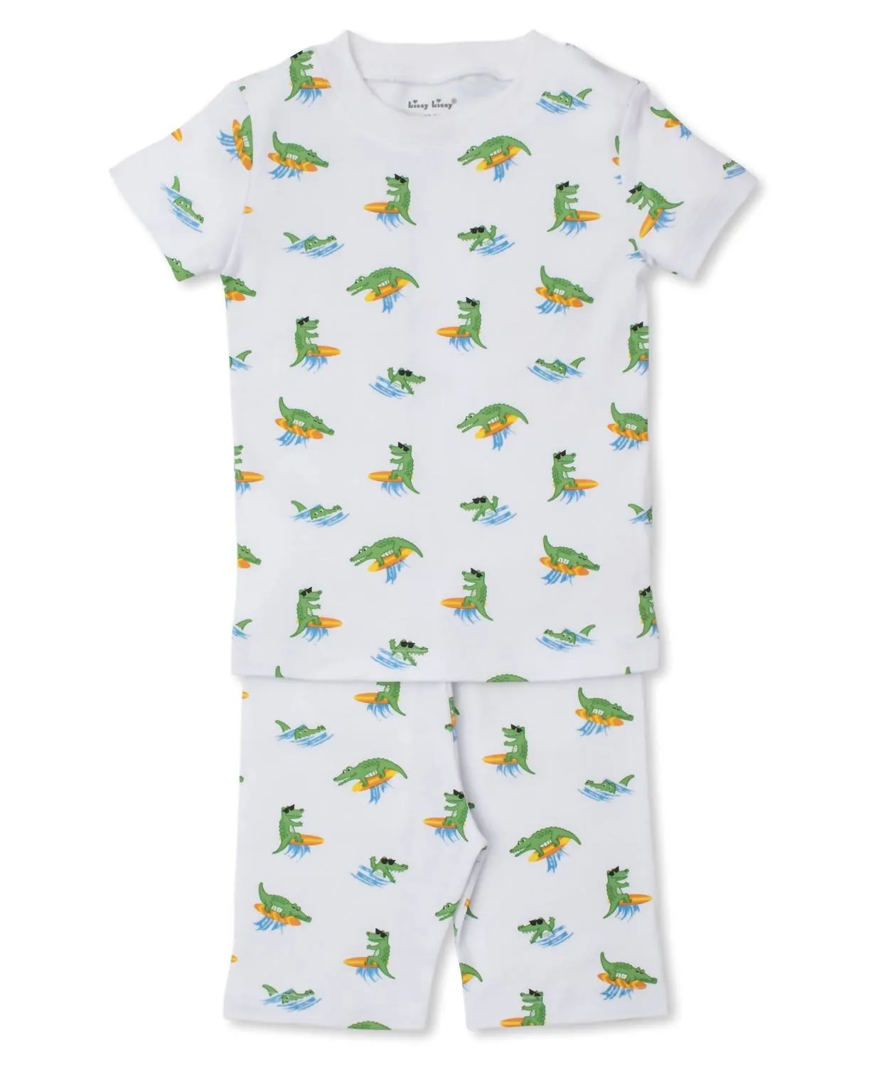 Kids' Crocodiles Pajama Set In Multi