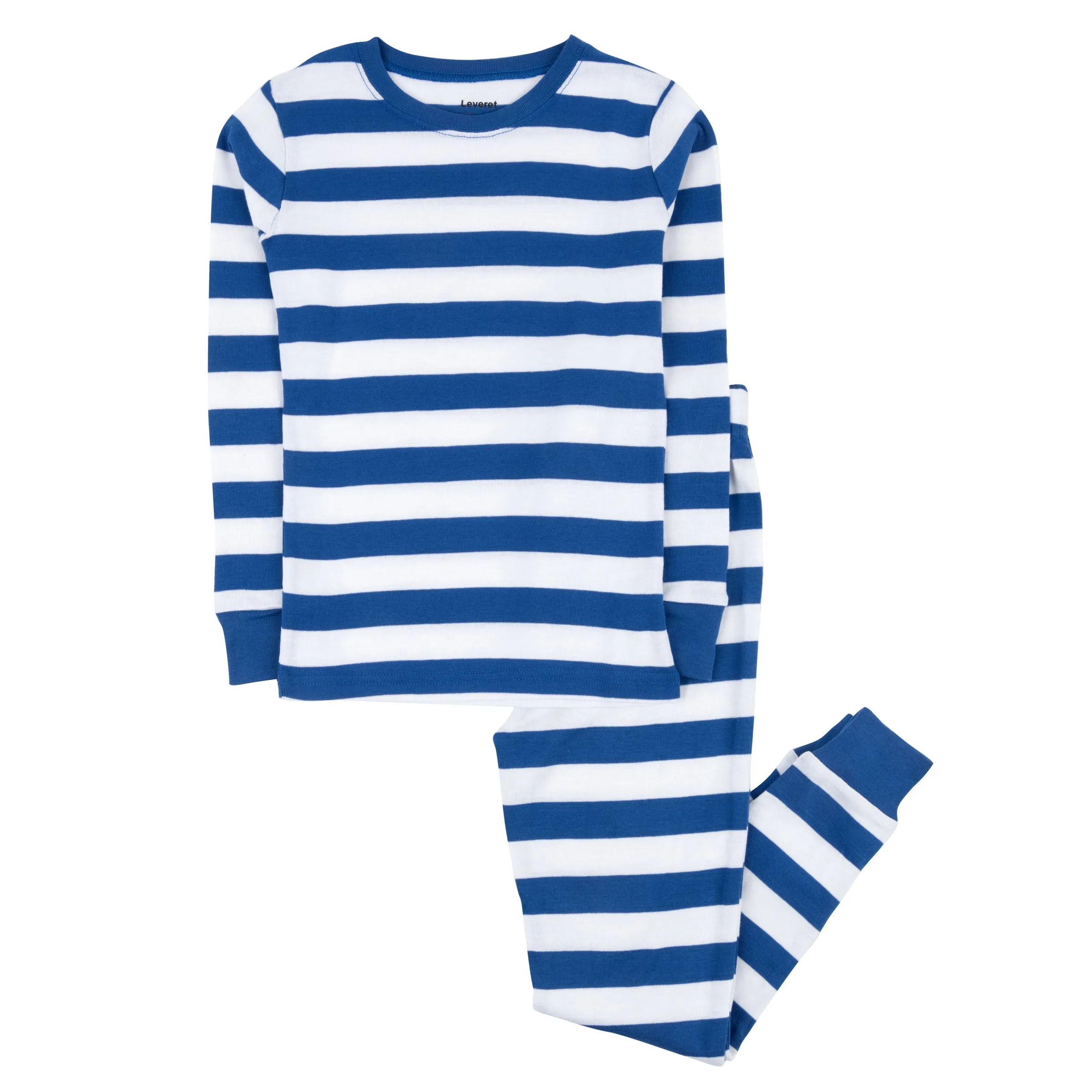 Kids Two Piece Cotton Pajamas Boys Striped