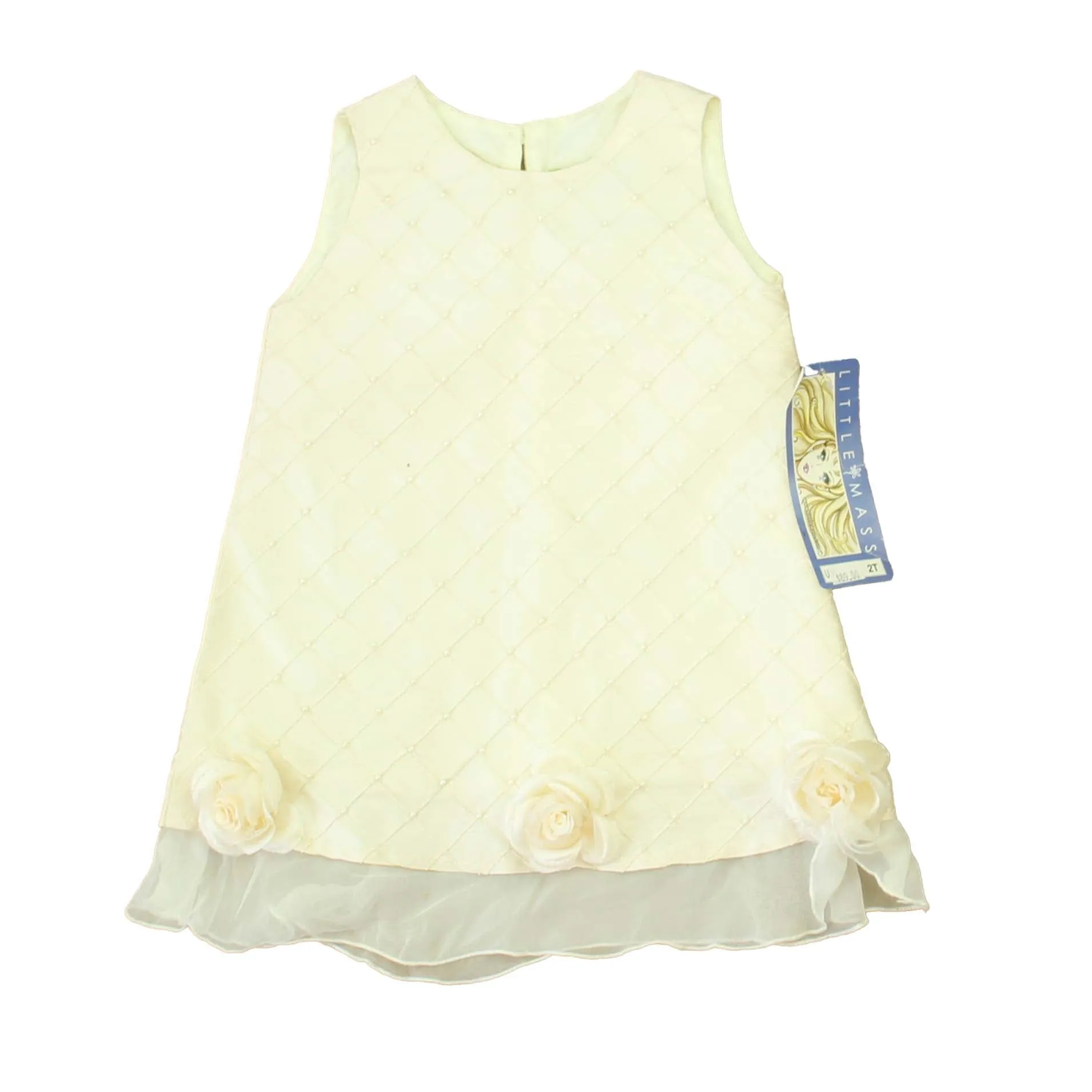 Little Mass Girls Ivory Pearls Dress