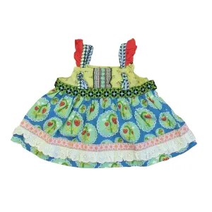 Matilda Jane Girls Green | Black | Blue Dress