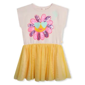 Multicolor Short Sleeved Dress