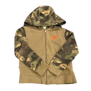 Nike Boys Green Camo Hoodie