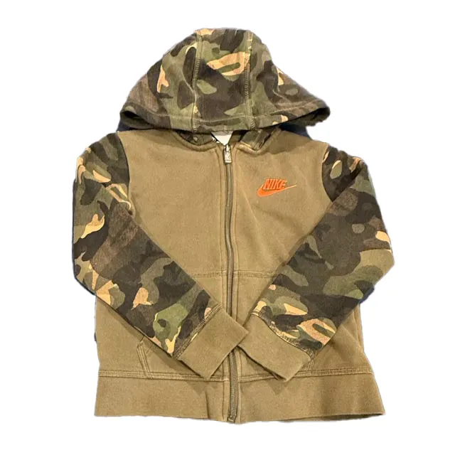 Nike Boys Green Camo Hoodie