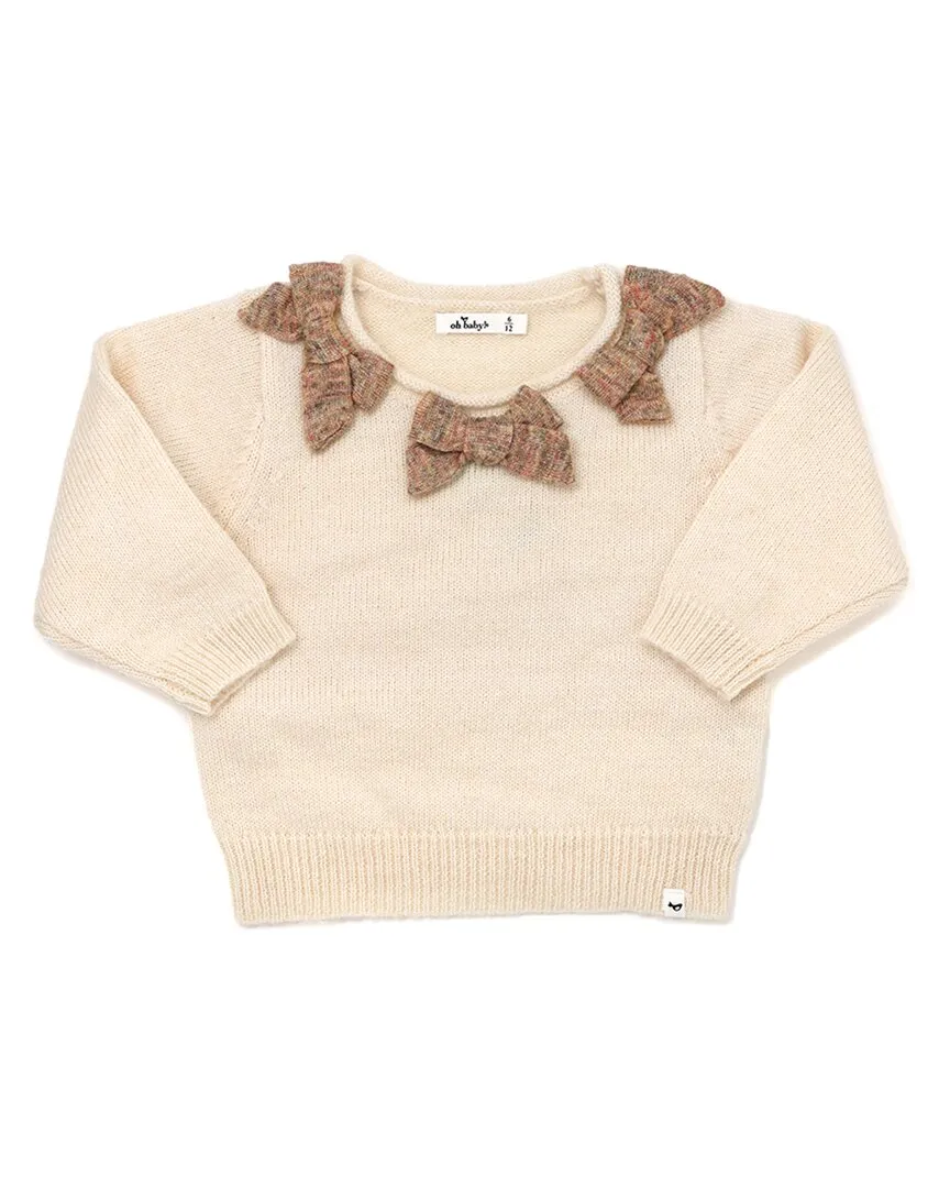 oh baby! Scandi Bow Wool-Blend Sweater