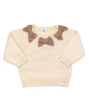 oh baby! Scandi Bow Wool-Blend Sweater