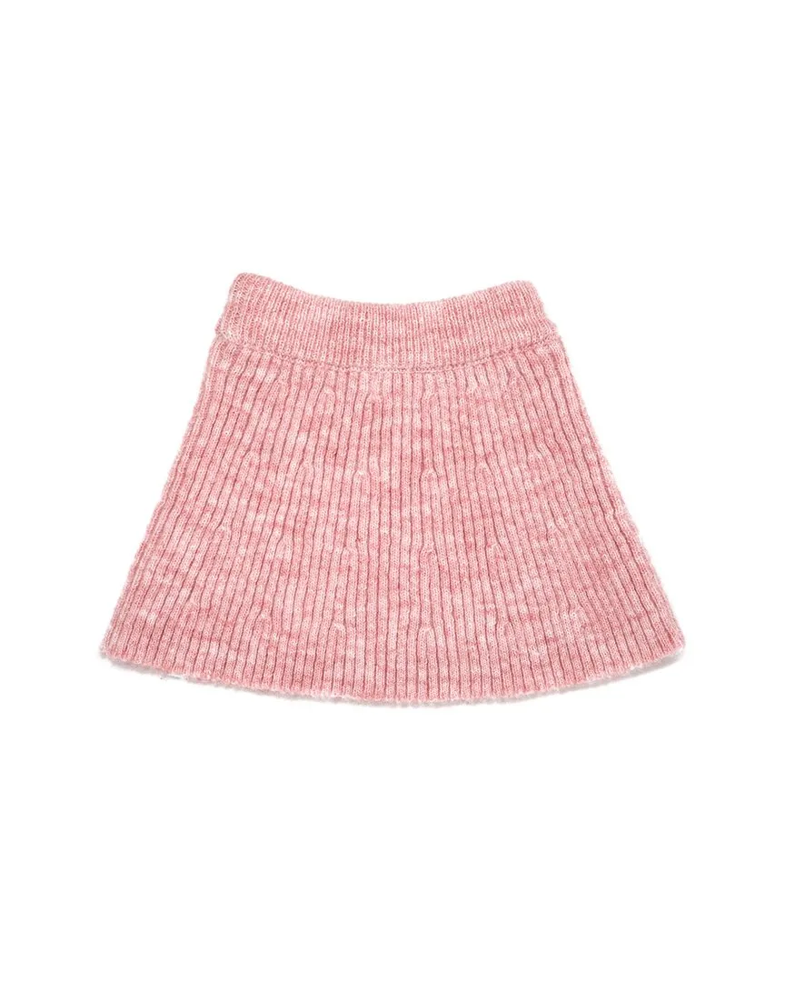 oh baby! Scandi Flare Sweater Knit Wool-Blend Skirt