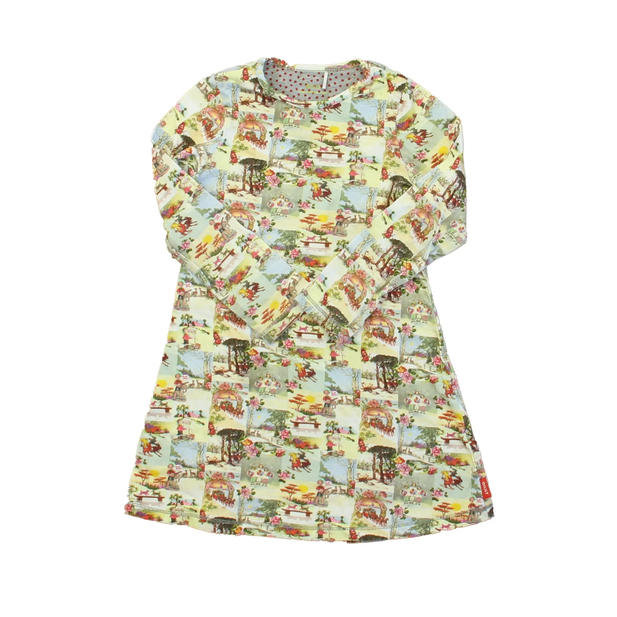 Oilily Girls Yellow | Green Pink Dress