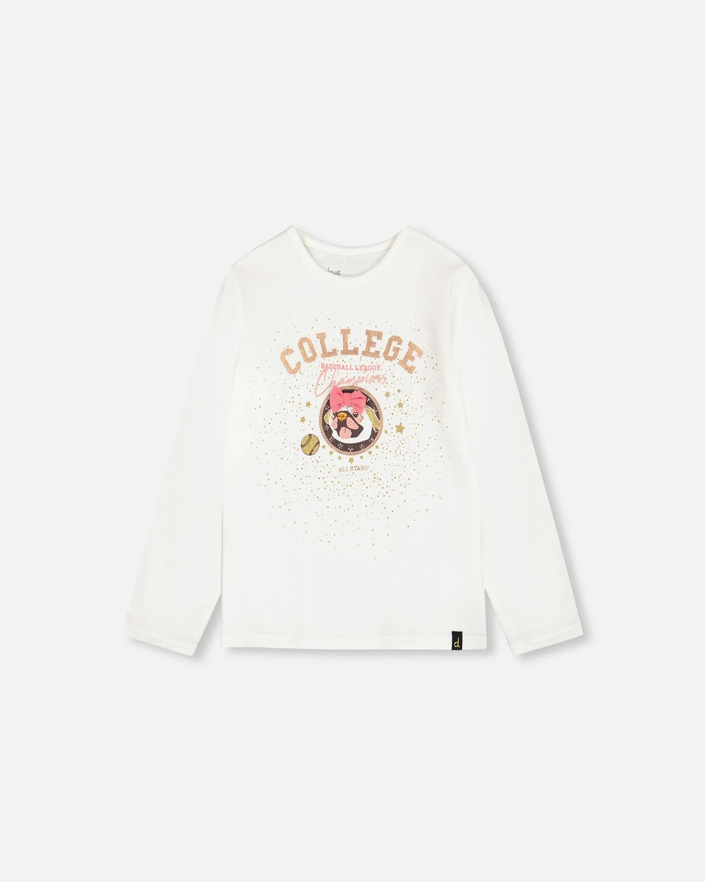 Organic Cotton T-Shirt With Print Off White