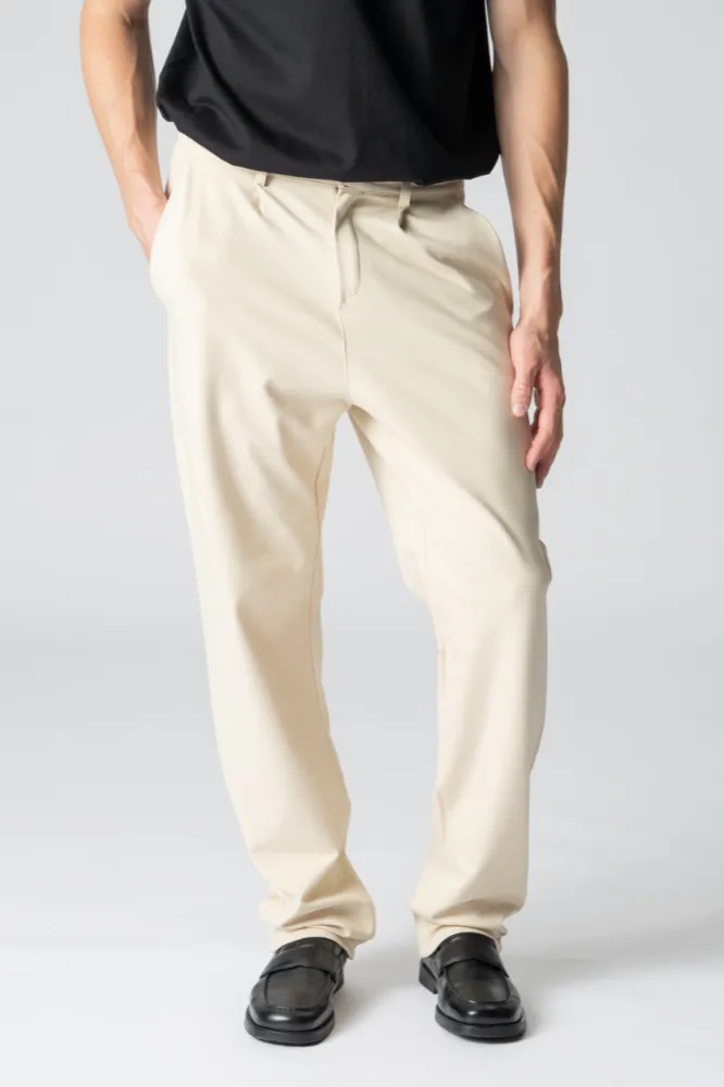Performance Trousers Wide - Beige