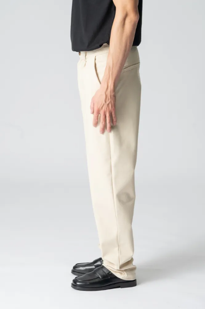 Performance Trousers Wide - Beige