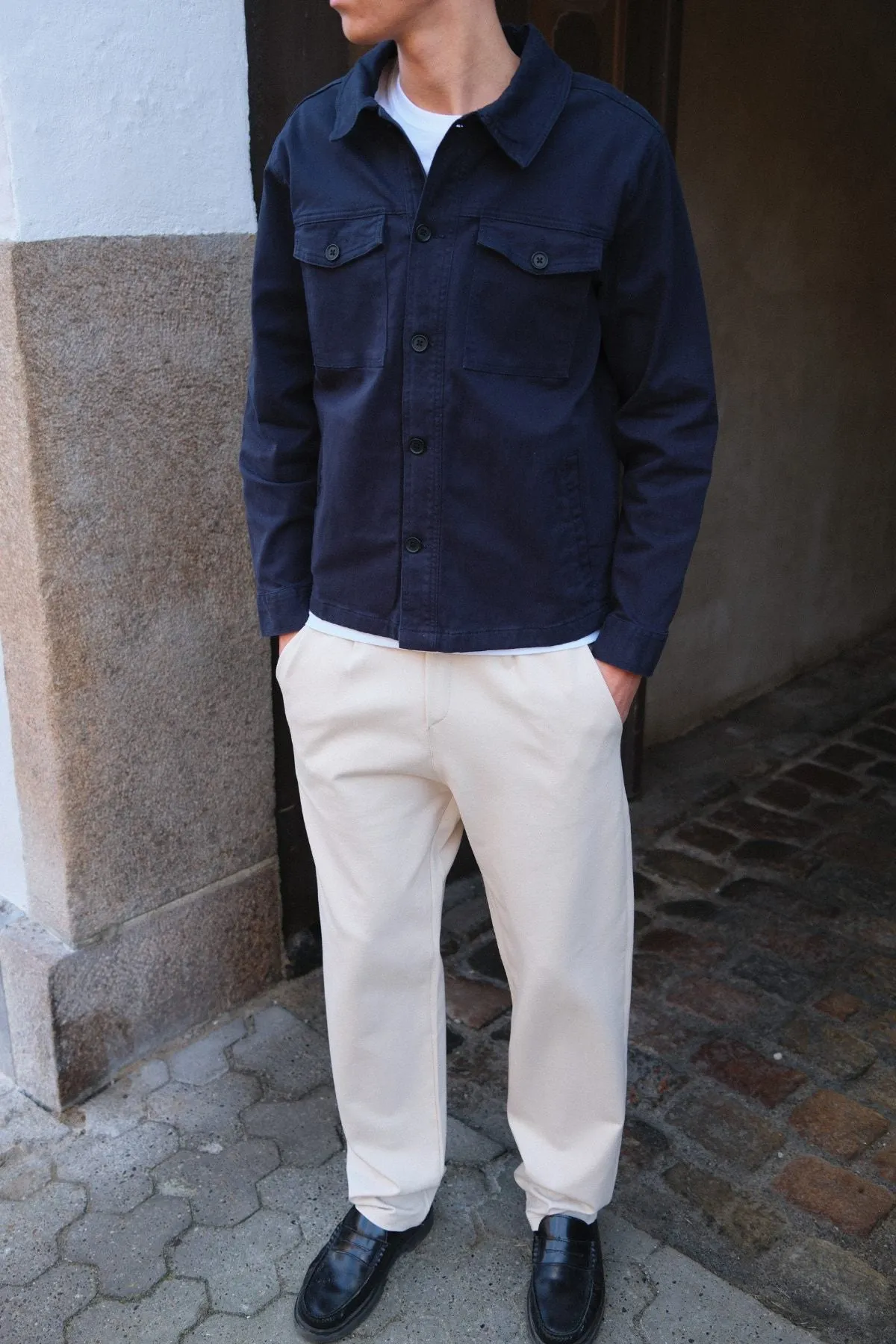 Performance Trousers Wide - Beige