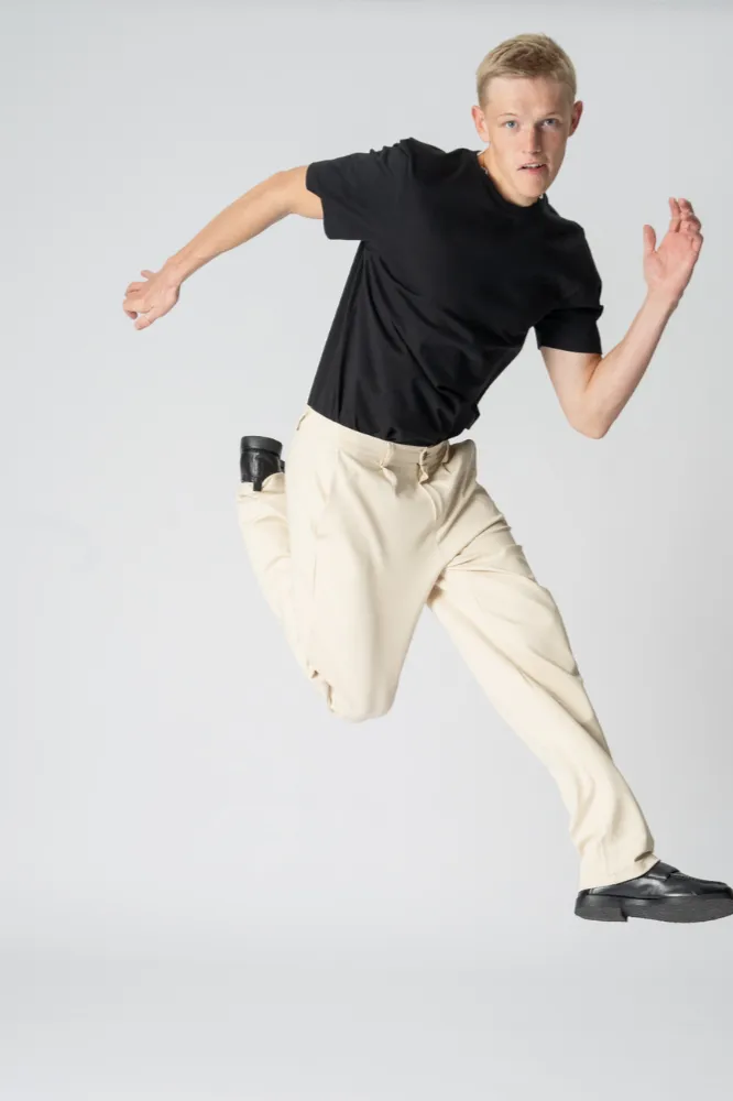 Performance Trousers Wide - Beige